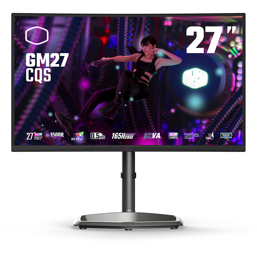 Monitor Cooler Master GM27-CQS 27&quot; CURVED VA 2K WQHD 165Hz 0.5ms