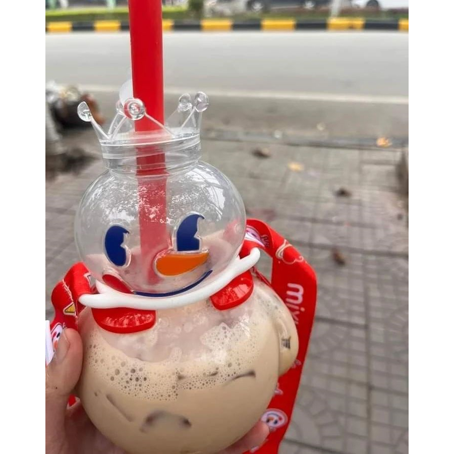 BOTOL MINUM TUMBLER MIXUE SNOW KING / BOTOL MINUM FASHION MIXUE 700ML