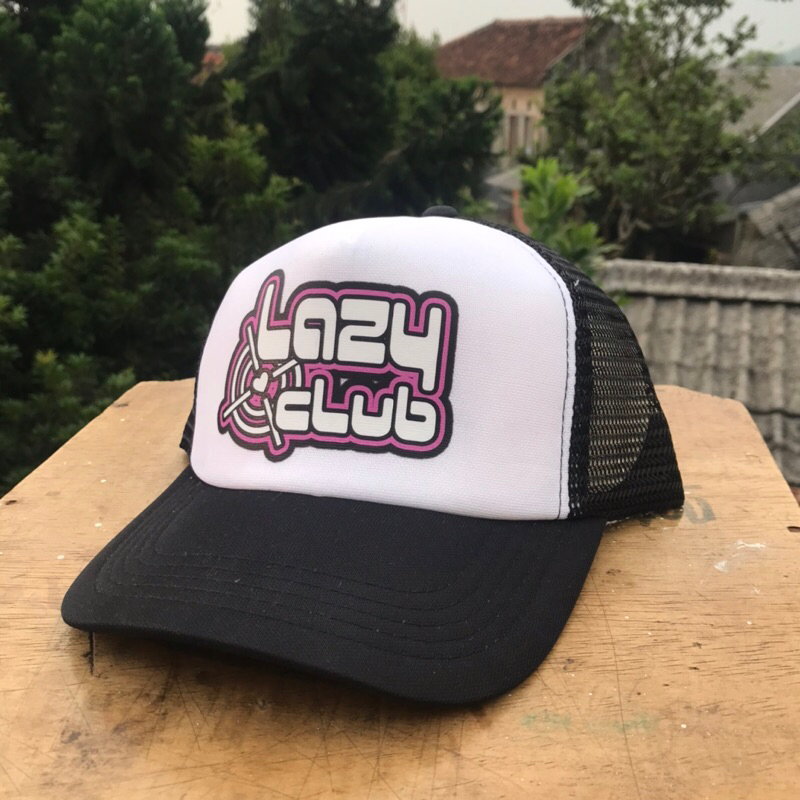 Topi Jaring Lazyscratch - Lazy Club Black And white