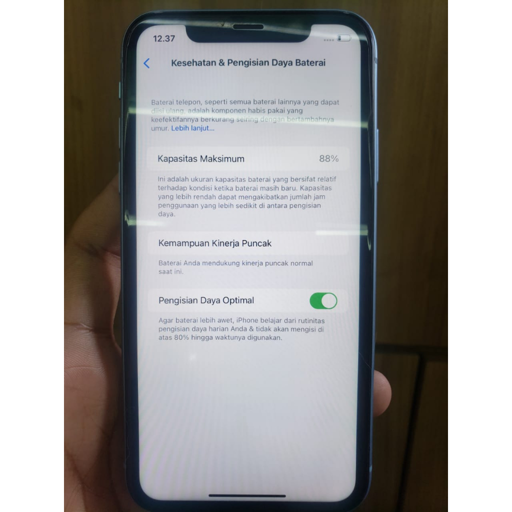 IPhone XR 128 GB - FULLSET - MINUS WHITE SPOT - APPLE - COD Semarang
