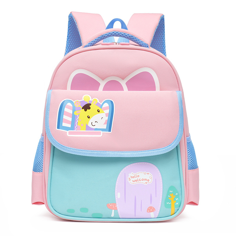 169 IMPORT Tas Sekolah Anak TK / PAUD Karakter Dino Jerapah Super Ringan Backpack Tas Ransel Anak