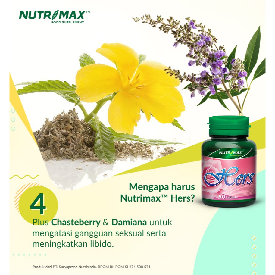 NUTRIMAX HERS ISI 30 TABLET | Menjaga Kesehatan Sistem Reproduksi Wanita