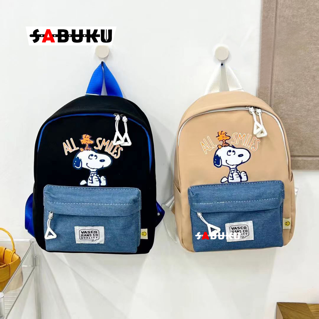 [S&amp;K]Tas Ransel Anak Paud/TK Karakter Snoopy Cartoons Tas Punggung Backpack Terbaru -303