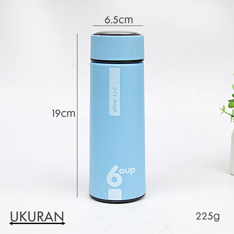 Botol Minum Kaca Six Oup I Beling Cover Plastik 6oup Logo | Tumbler Unik Motif Six Oup 450 ML