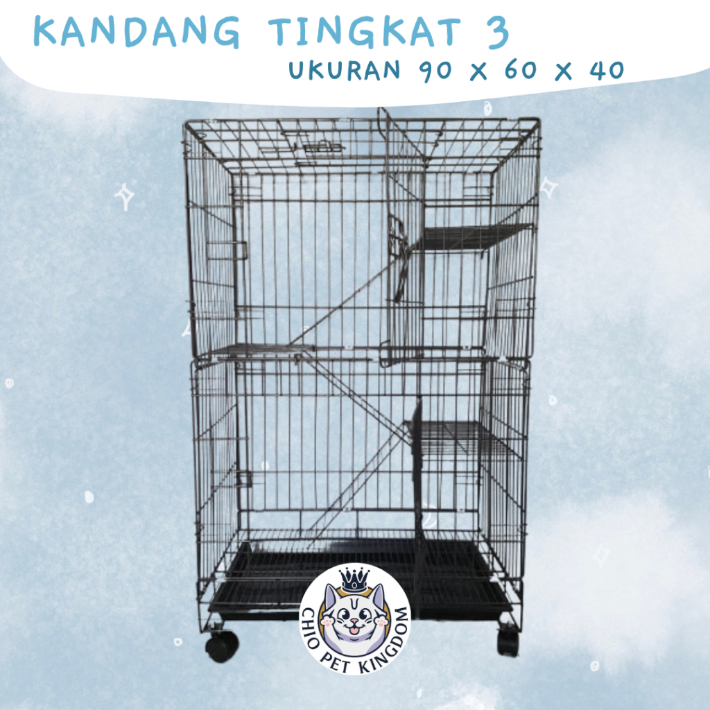 Kandang Kucing Tingkat 3