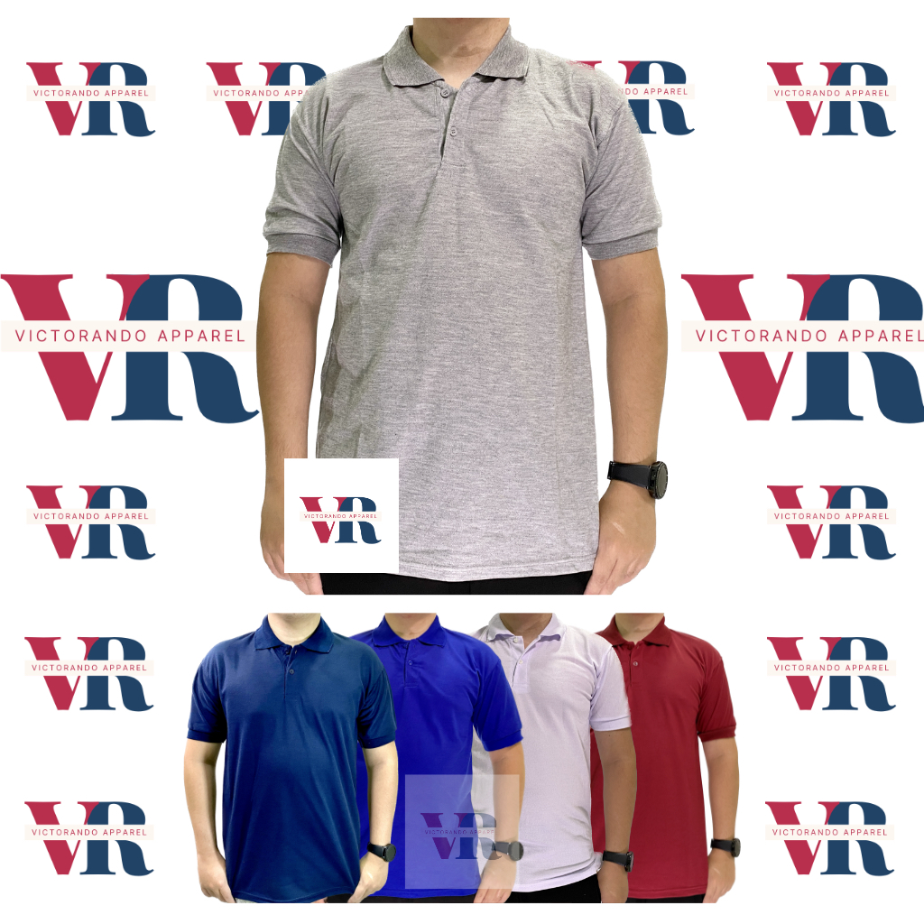 KAOS POLO SHIRT/KAOS KERAH PRIA/KERAH POLOS DEWASA  (B)