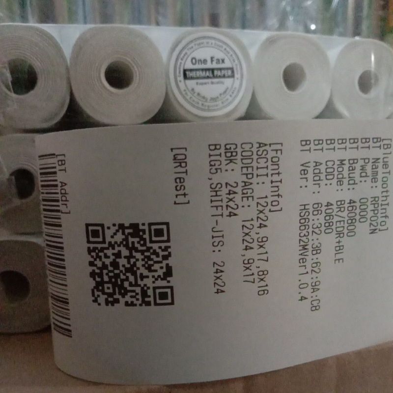 

Kertas Thermal Stiker Barkode 58mm x 30Mm