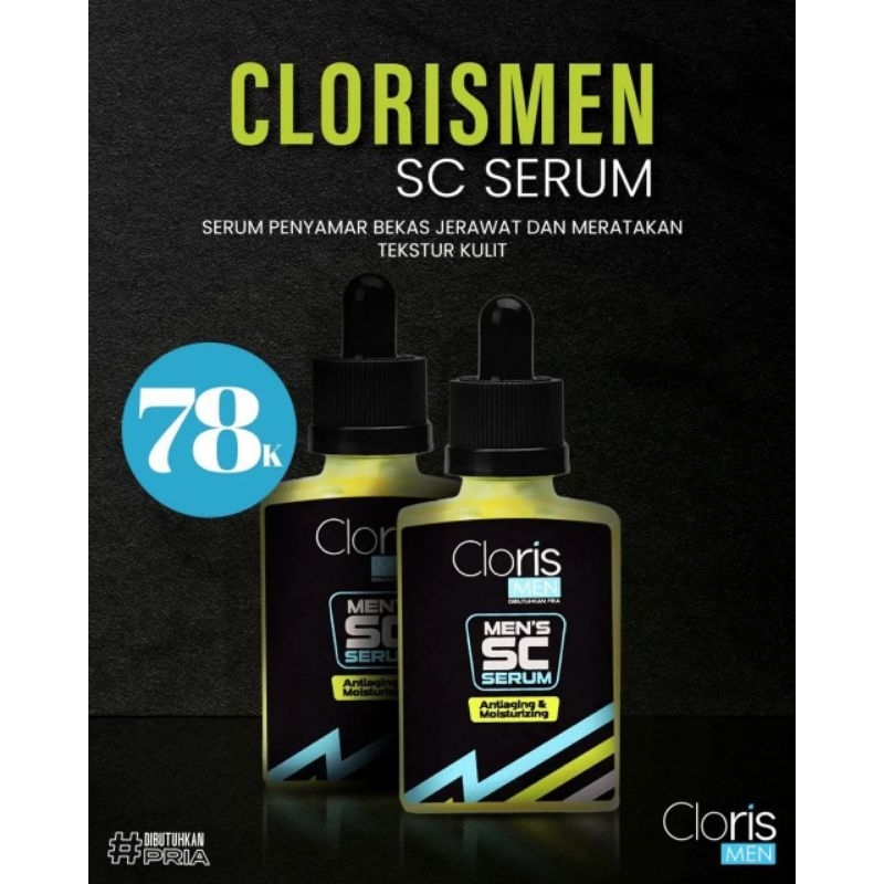 Clorismen SC Serum ( Serum Pembersih Bekas Jerawat Dan Bopeng Pada Wajah Pria )
