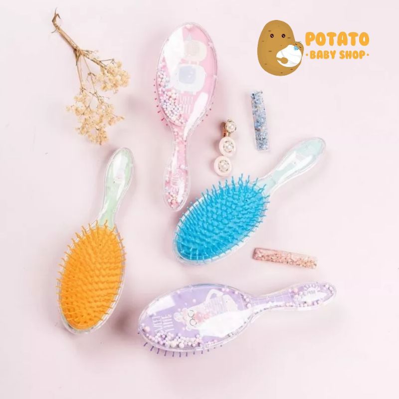 Hello SUN Detangling Star Hair Brush Wet &amp; Dry Paopao - Sisir Anak