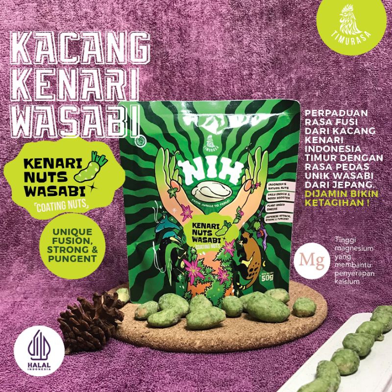 

Kacang Kenari Timurasa NIH Rasa Wasabi / Kenari Nut Timurasa NIH Wasabi 50g