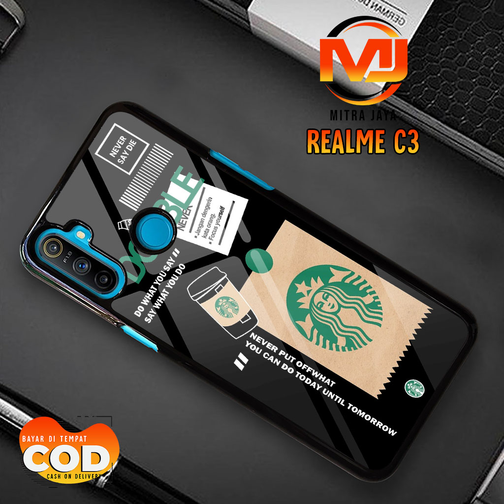 Case Realme C3 Terbaru - 06 - Mitra Jaya - Fashion Case Starbucks Casing Hp Case Murah Softcase Hard