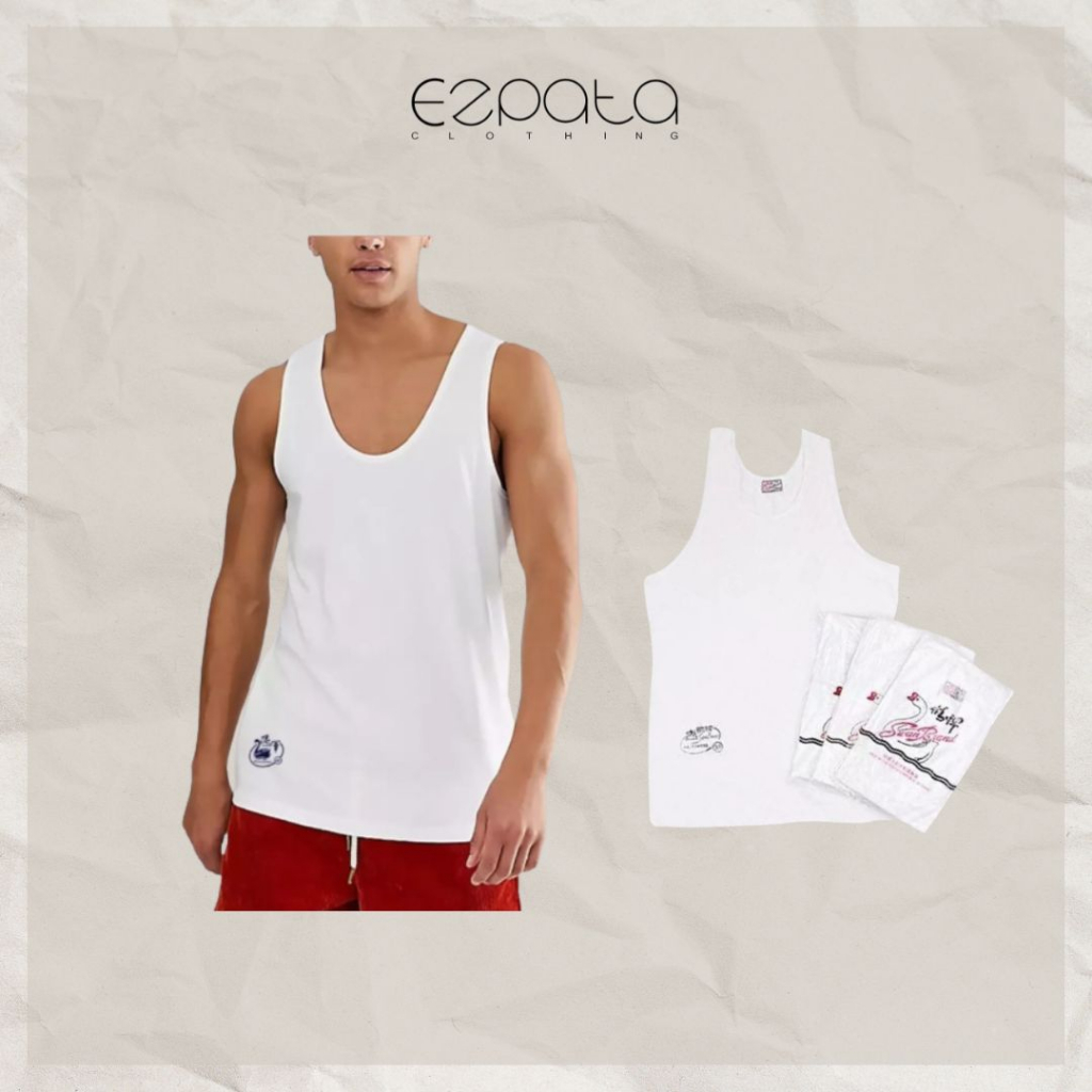 Kaos Singlet Swan brand Original Swan Kaos Dalam Pria Kaos Singlet Swan Brand Katun