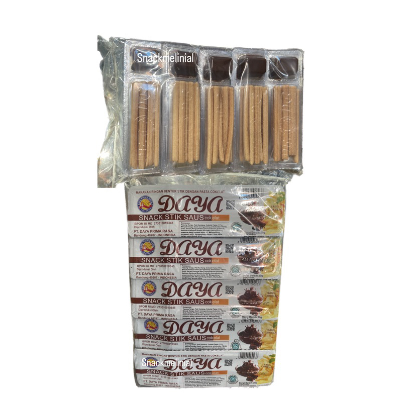 

10pcs daya snack stik saus cokelat nyam nyam biskuit stik