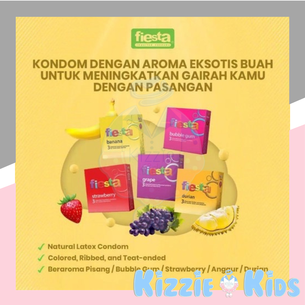 Fiesta Kondom Aroma Buah Isi 3pcs