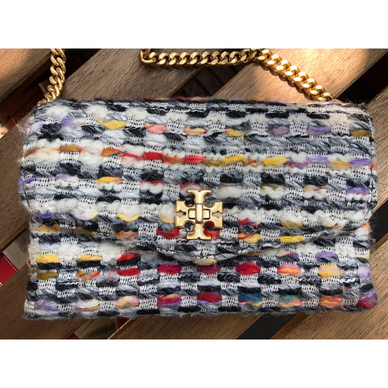 Preloved Kira Tweed Chain ToryBurch