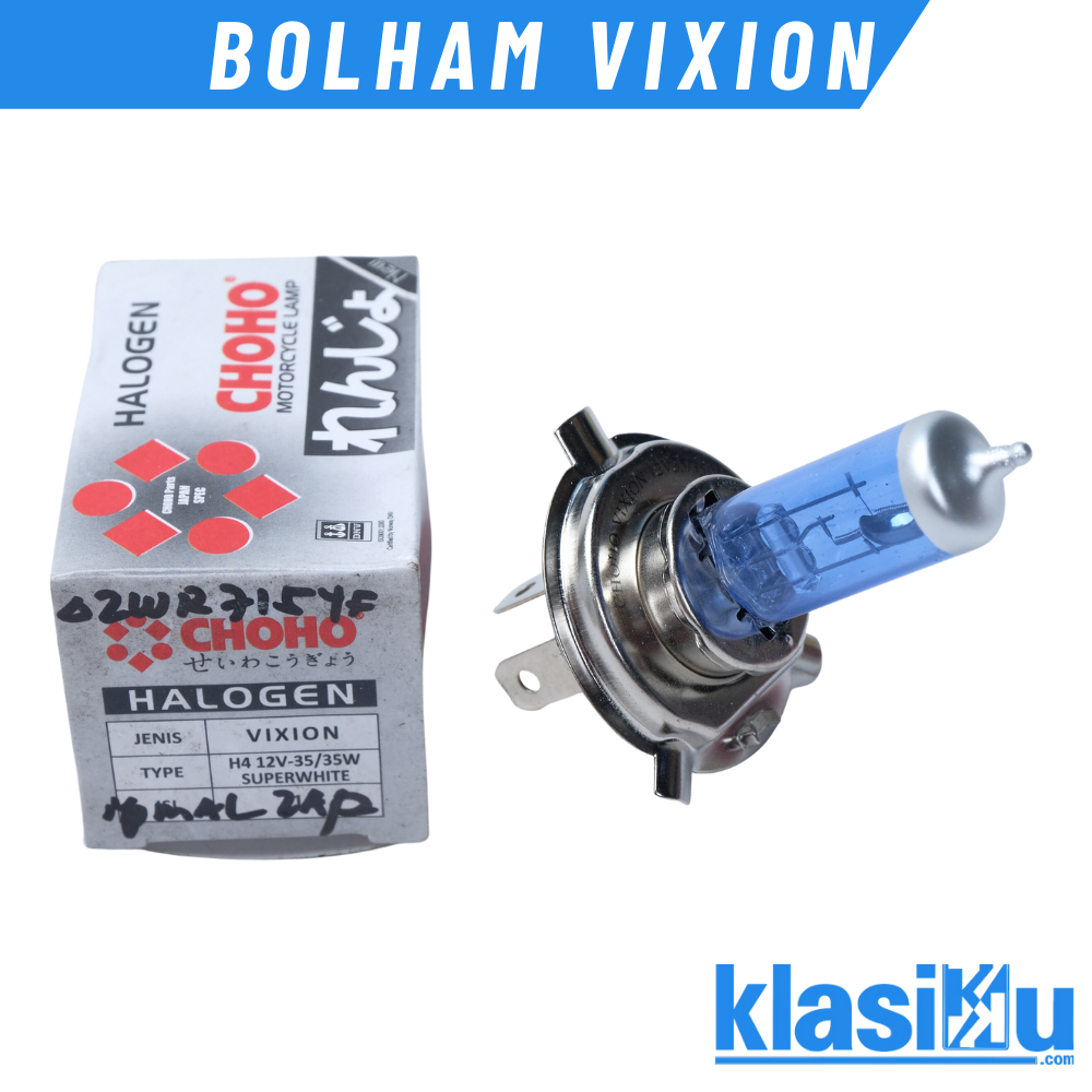 Bolham Lampu Hologen Halogen Biru Vixion H4 12v 35/35 Watt Superwhite Good Quality