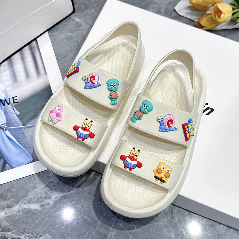 Sandal Gunung Wanita Lalisa Slip On Korea Karakter 3D Sendal Tali Belakang Wanita Korean Style Eva Anti Slip