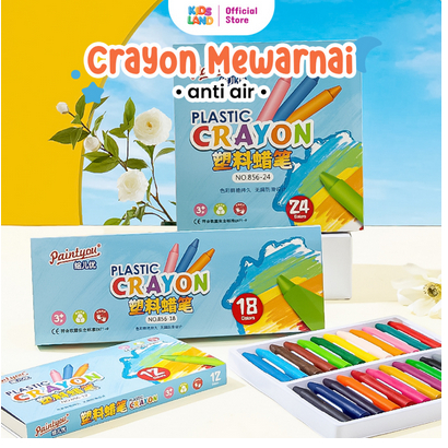 

Paintyon Crayon Mewarnai Plastik Cerayon Anti Air Lengkap Isi 24 Pcs Buku Belajar Mewarnai Anak Tk Paud