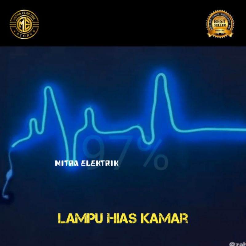 BISA COD Lampu Motif Detak Jantung Siap Pakai 1m 2m 3m 4m 5meter Lampu hias Kamar Aesthetic