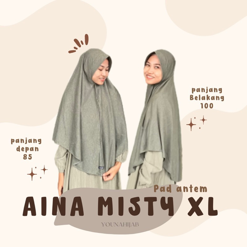 AINA MISTY / JILBAB INSTAN MISTY by YOUNA