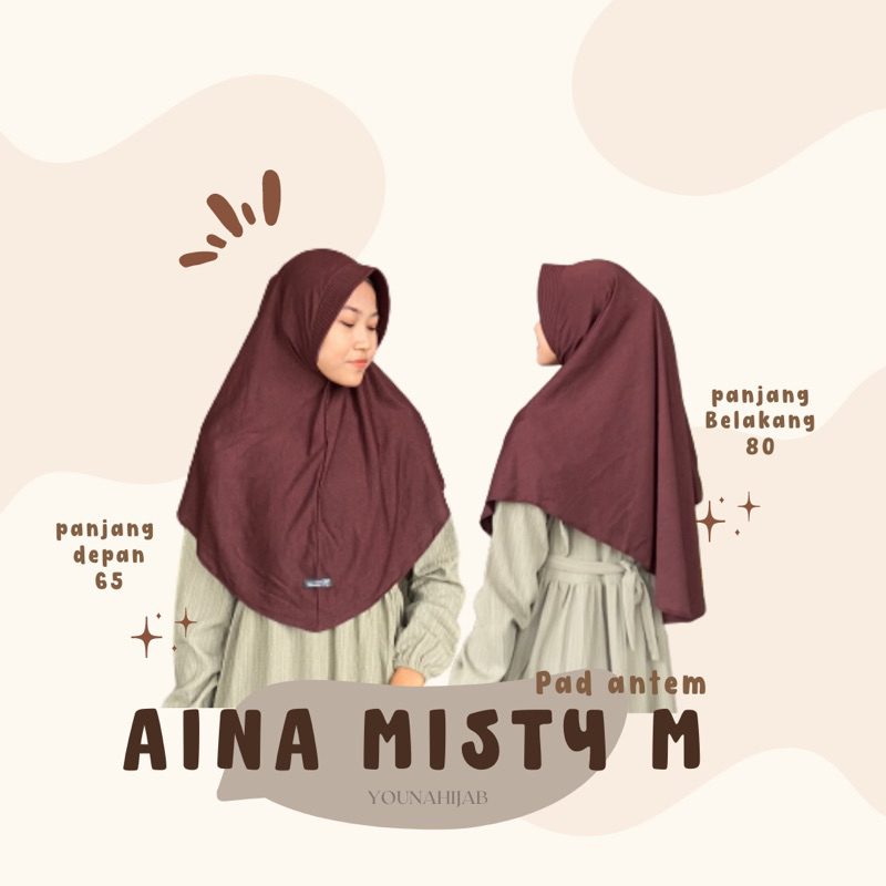 AINA MISTY / JILBAB INSTAN MISTY by YOUNA