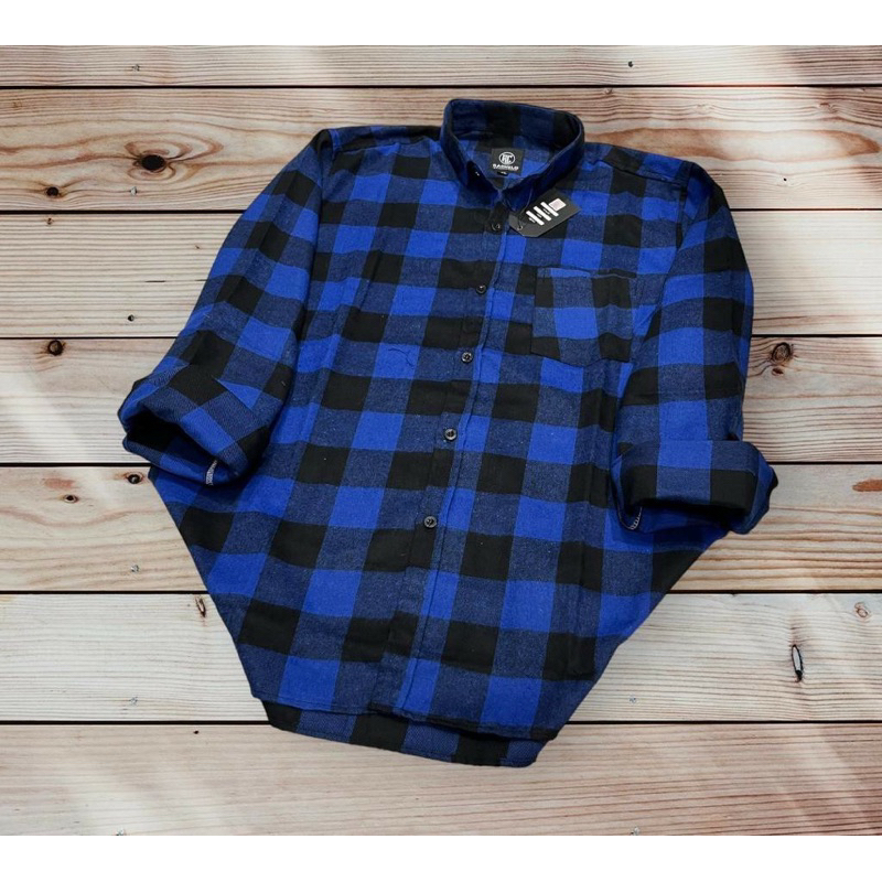 KEMEJA FLANEL LEMGAN PANJANG KOTAK-KOTAK ATAU KOTAK CATUR WARNA KOTAK MERAH KOTAK BIRU KOTAK KUNING 