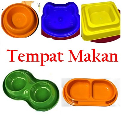 Pet bowl anti-semut double untuk makanan dan minuman. Ukuran: 27cm x 12cm x 4cm Bahan premium sangat tebal wadah pakan tempat makan kucing anjing kelinci HAMSTER