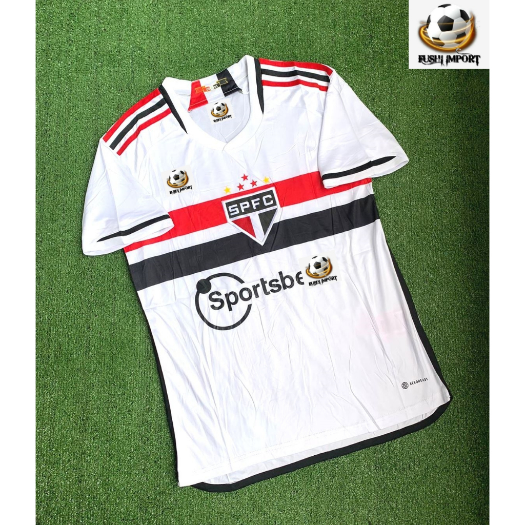 Jersey Baju Bola Sao Paulo Home 2023 2024 Grade Ori