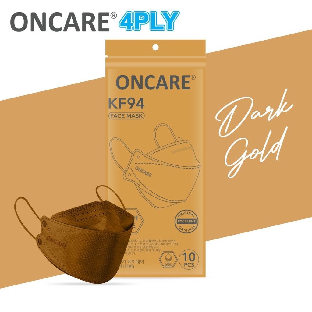 MASKER KF94 ONCARE WARNA 4PLY ORIGINAL ISI 10PCS