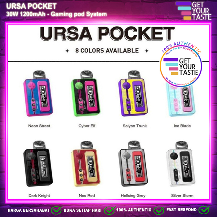 Lost Vape Ursa Pocket 30W 1200mAh Nano Pro Pod Kit Authentic by LostVape