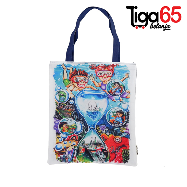 365 TOTEBAG LUKISAN HL #40774 / TOTEBAG KEKINIAN / TAS SELEMPANG SEKOLAH KULIAH