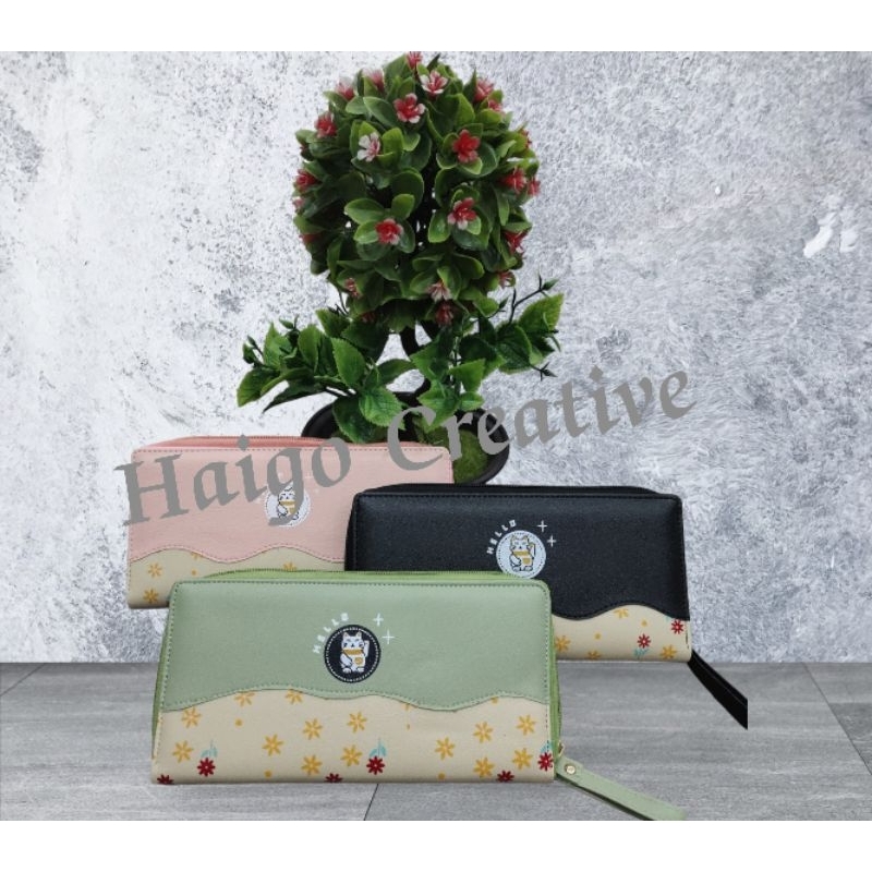 Haigo - Dompet Panjang Wanita Lucu MURAH Kucing