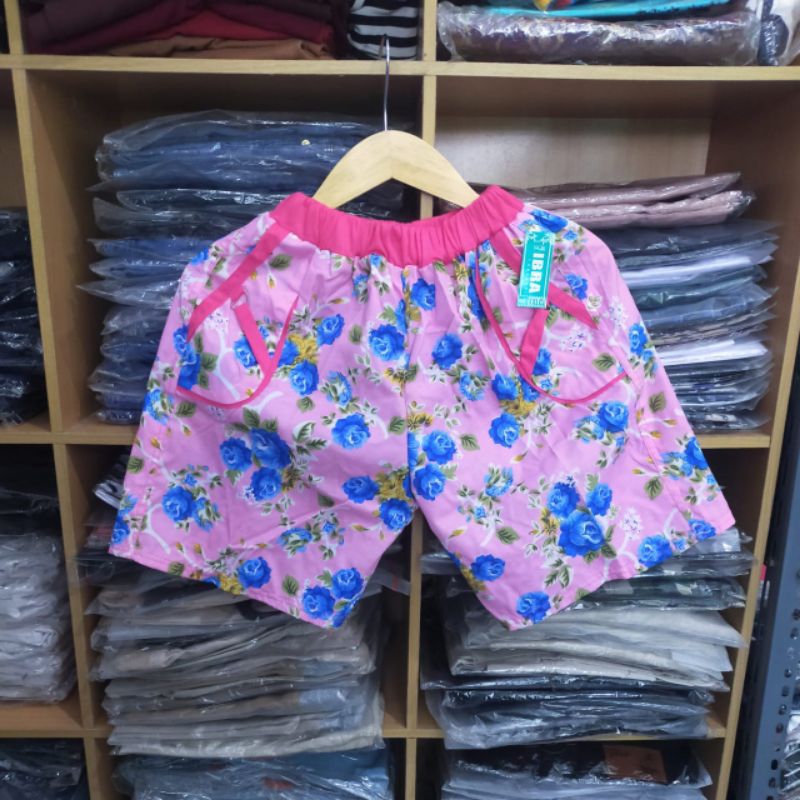 Celana pendek harian wanita - hotpants motif - kolor pendek polos cew