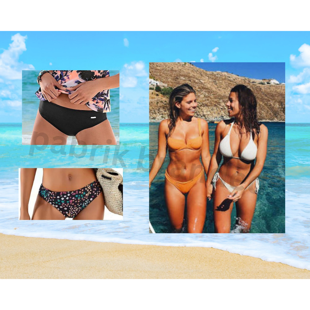 pabrik branded swimwear bikini top bottom baju celana rok renang wanita girl perempuan atasan sexy s