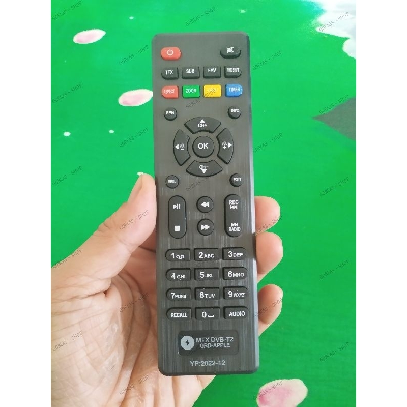 Remote Set Top Box MATRIX APPLE, GOLDSAT REVO ( Free Baterai )