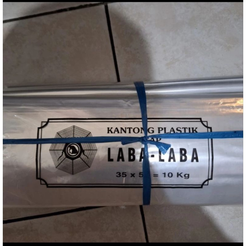 plastik laba laba bening 10 kg