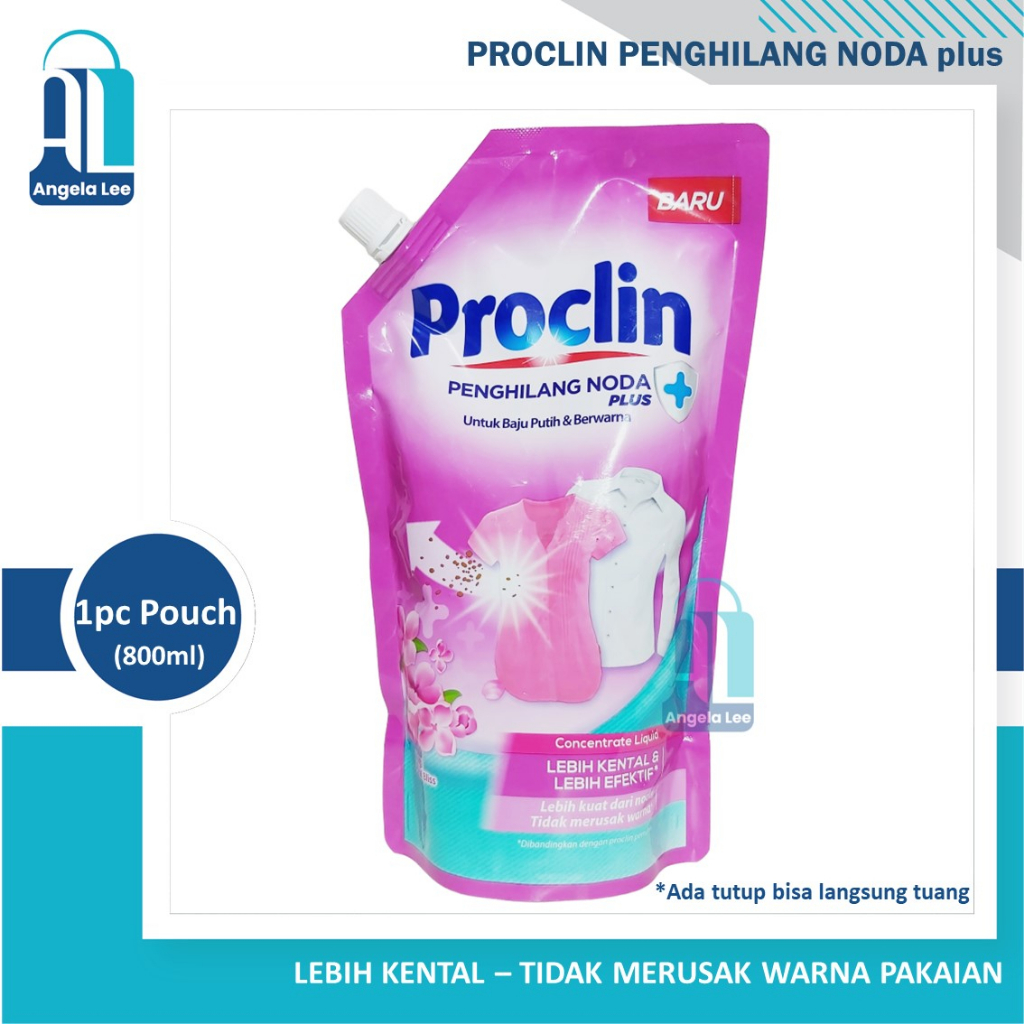 Proclin Penghilang Noda Plus Pemutih Baju Putih dan Berwarna kaporit disinfektan kuman 800ml