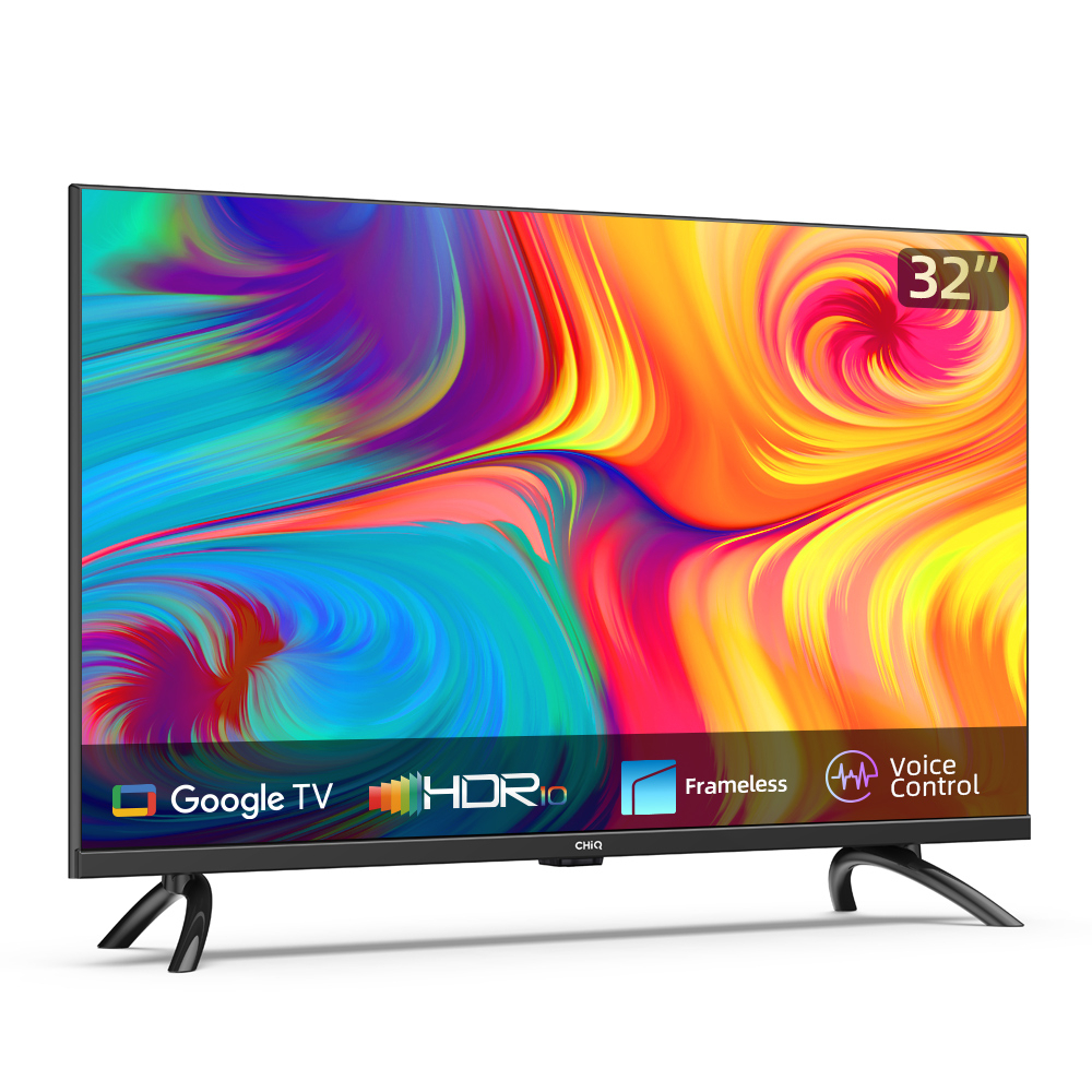 【Google TV】CHiQ 32 inch Smart TV HDR10+DBX Dolby Audio Google Assistant  Netflix Youtube Digital TV (L32G7P Pro)