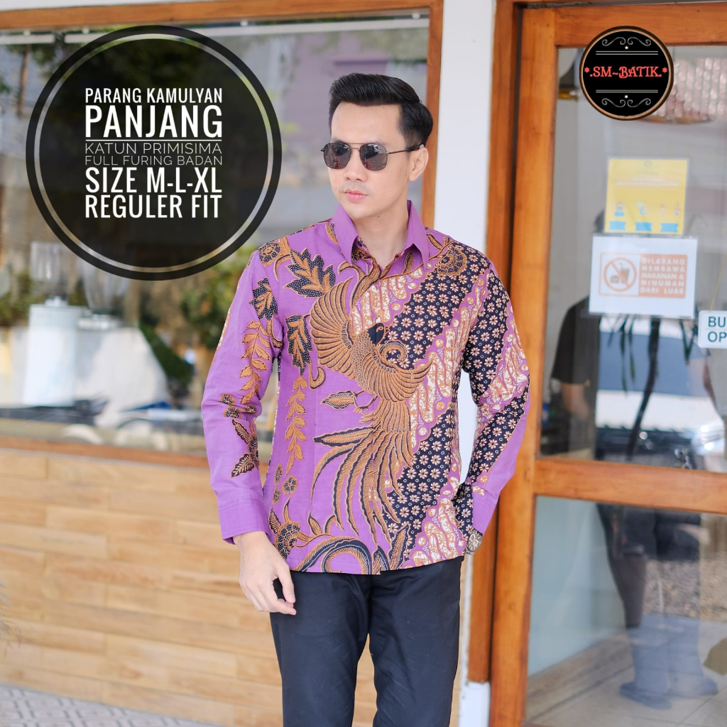 PARANG KAMULYAN SM KEMEJA BATIKSOLOAMANAH LENGAN PANJANG PENDEK LAPIS FURING PREMIUM KATUN HALUS PARANG TRUNTUM COKLAT CENDRAWASIH KUNING CENDRAWASIH UNGU BANGAU LEMON WISAKA MERAH PARANG KAWIBAWAN PERMANA MERAH BANGAU LEMON PANJI LESMONO NAVY GUNARDO