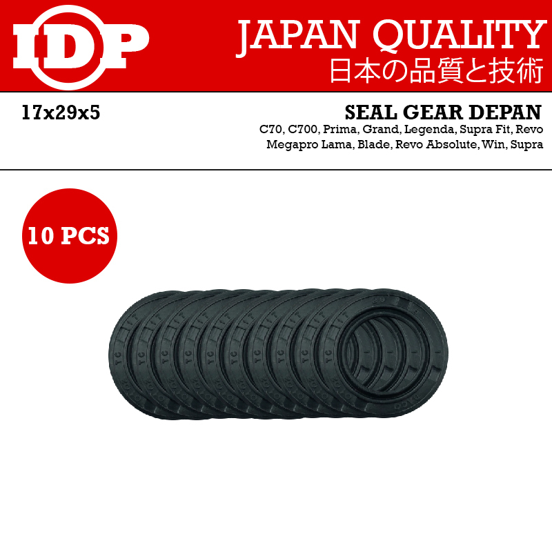 IDP Paket Seal Sil Gear Depan Grand Supra Revo Abs (10pc)