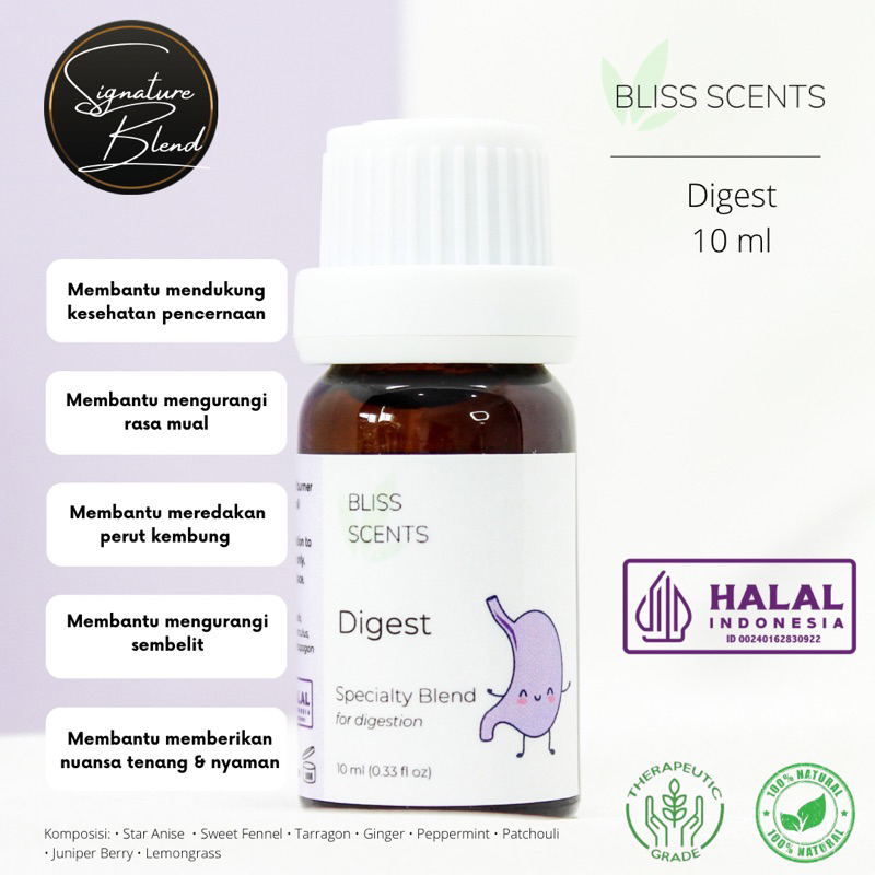 Digest Essential Oil Blend 100% Murni