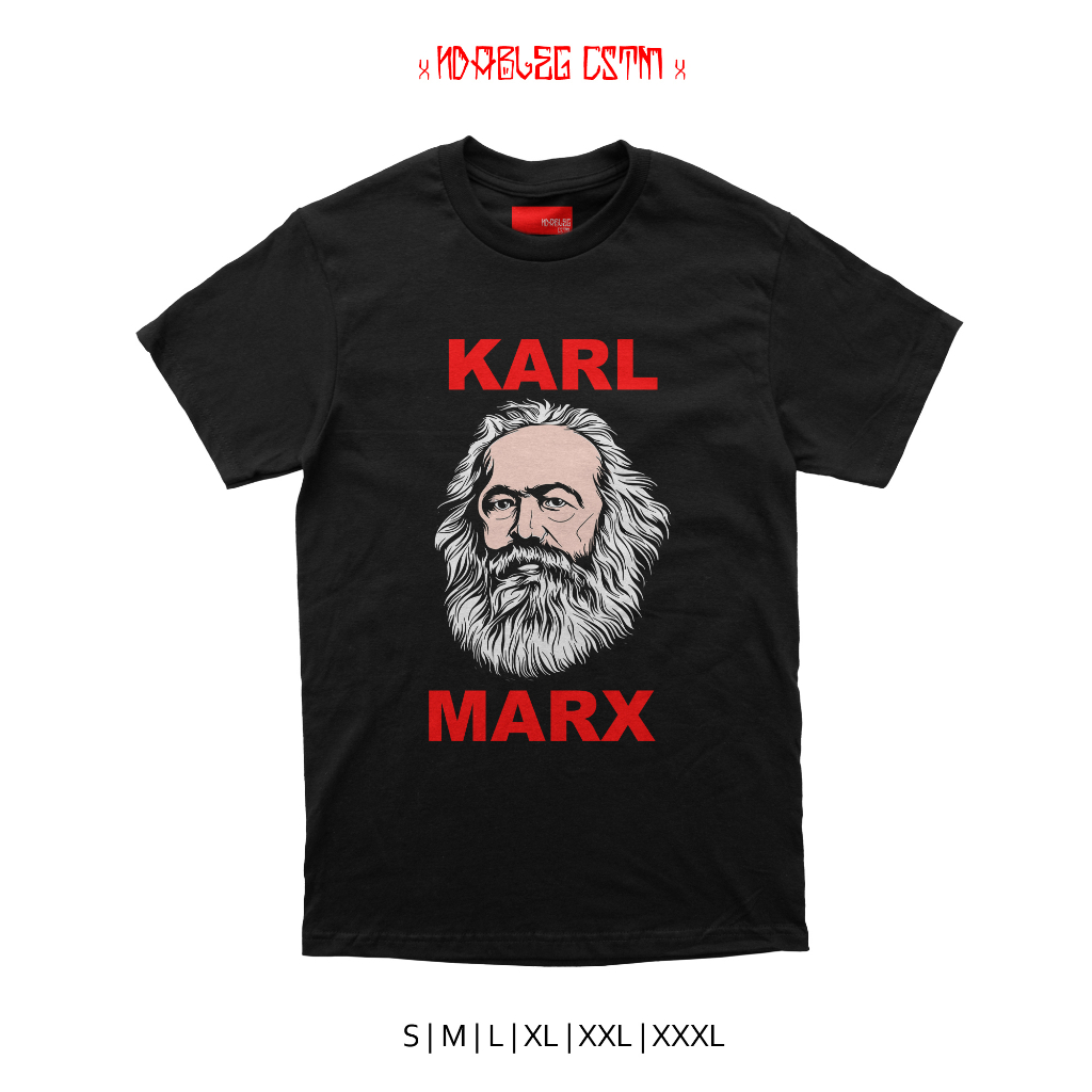 kaos karl marx combed 24s tshirt karl markx