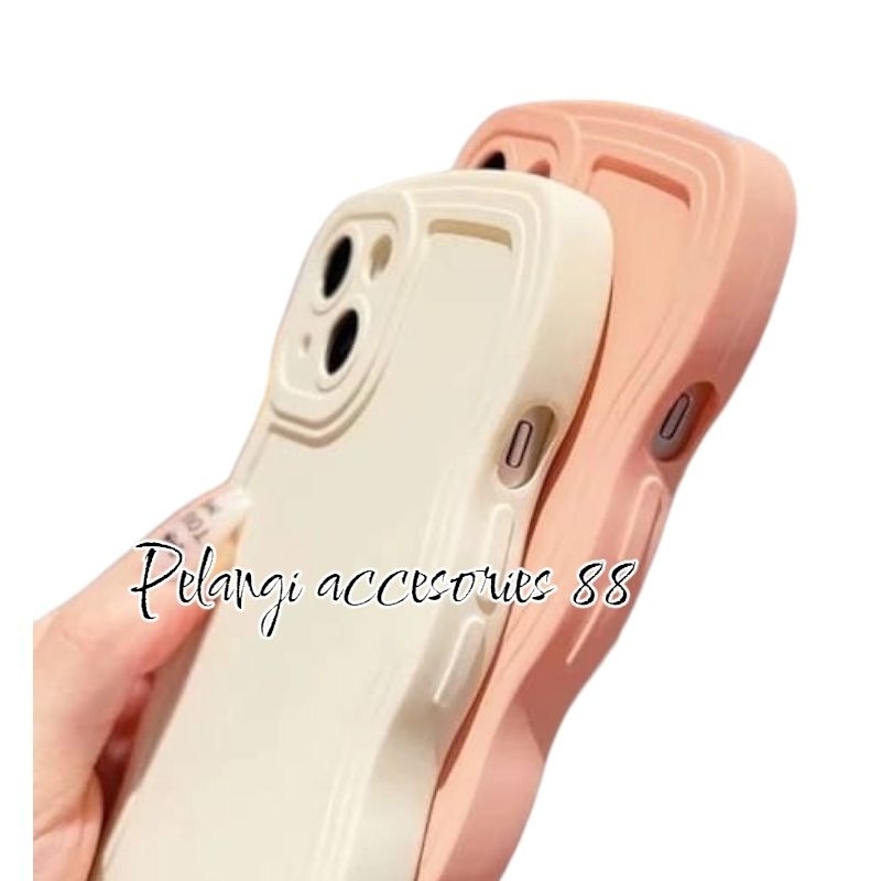 CASE OPPO A17 SOFTCASE SILICON GELOMBANG WARNA