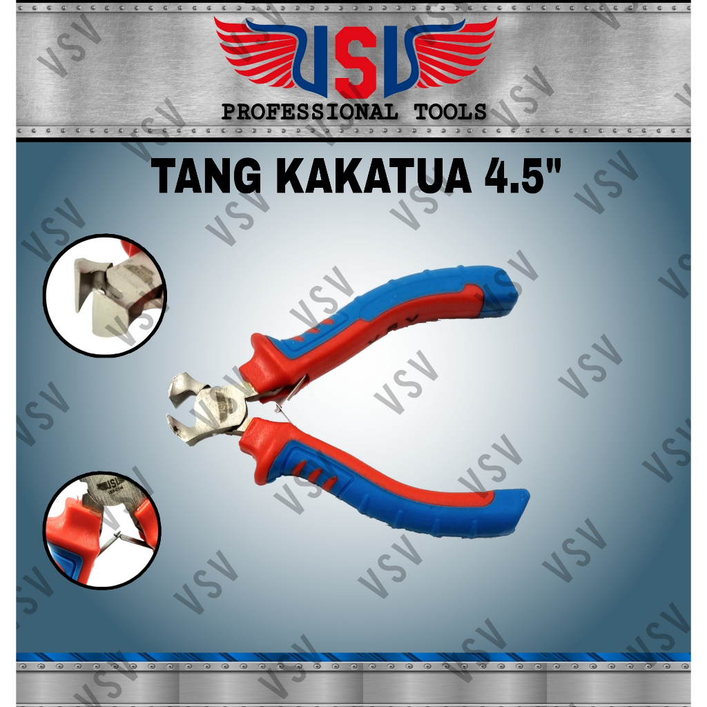 VSV Tang Kakaktua 4.5&quot; Tang Gegep mini Pincer Plier Tang Kecil