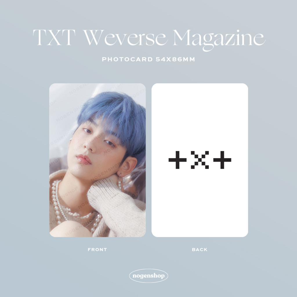 PHOTOCARD PC TXT WEVERSE MAGAZINE [FANMADE]