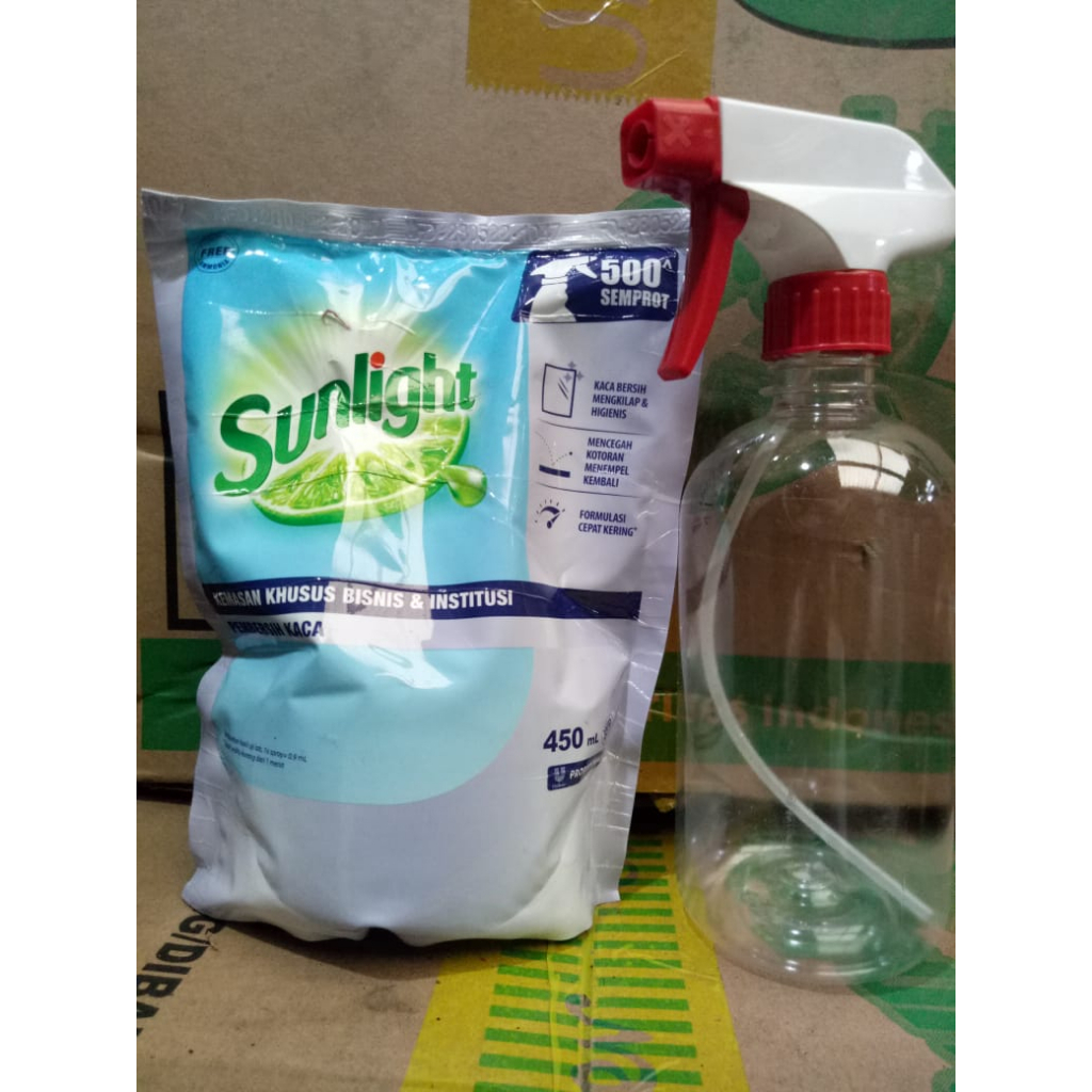 Sunlight Glass Cleaner - Pembersih kaca 450ml