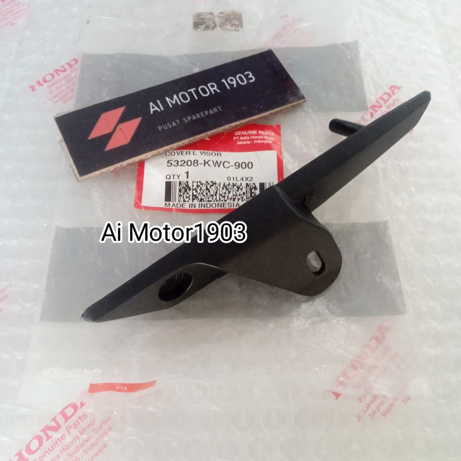 COVER VISOR KIRI BRACKET PANGKON PLAT NOMOR NOMER CS 1 53208-KWC-900