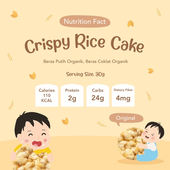 Grouu - Crispy Rice Cake - Snack Bayi / Cemilan Bayi