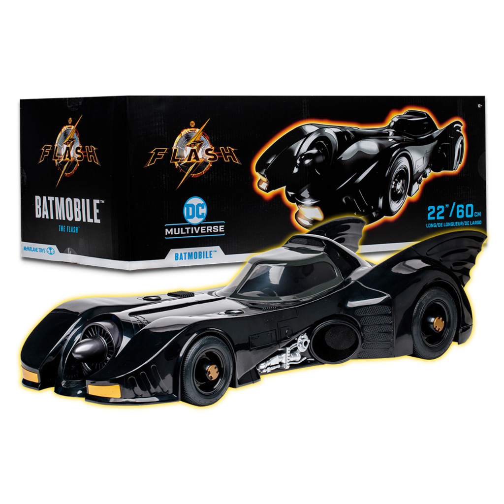 MCFARLANE BATMOBILE - BATCYCLE - THE FLASH HOT PURSUIT