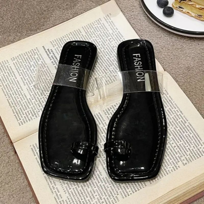 Sandal Flat Wanita Korean STYLE Kekinian